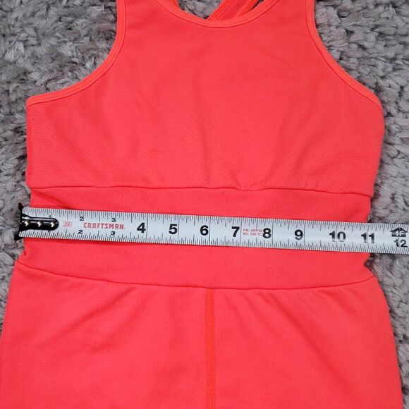 READ Free People Movement Every Single Time Runsie Neon Coral Orange Size XS/S - Picture 8 of 11